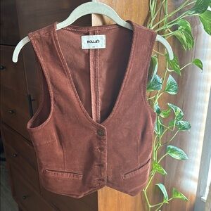 ROLLA'S Brown Corduroy Vest